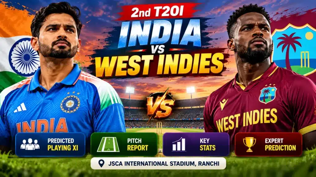 IND vs WI 2nd T20I 2026 Prediction