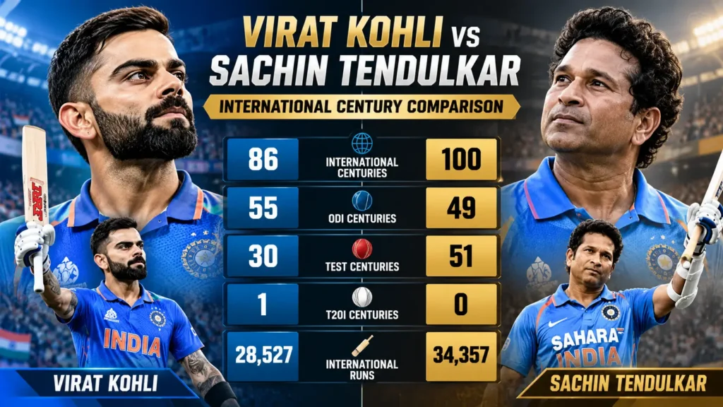 Virat Kohli vs Sachin Tendulkar