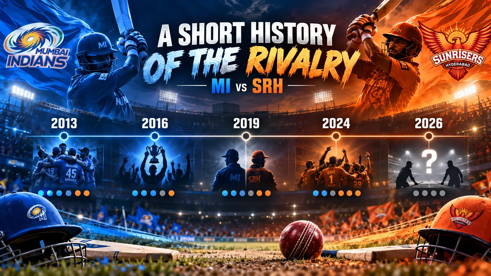 A Short History of the Rivalry – MI vs SRH IPL Matches