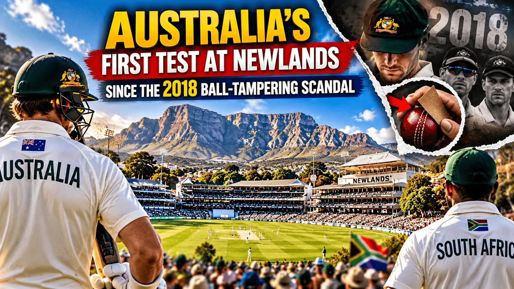 Australia’s First Test at Newlands Since the 2018 Ball-Tampering Scandal
