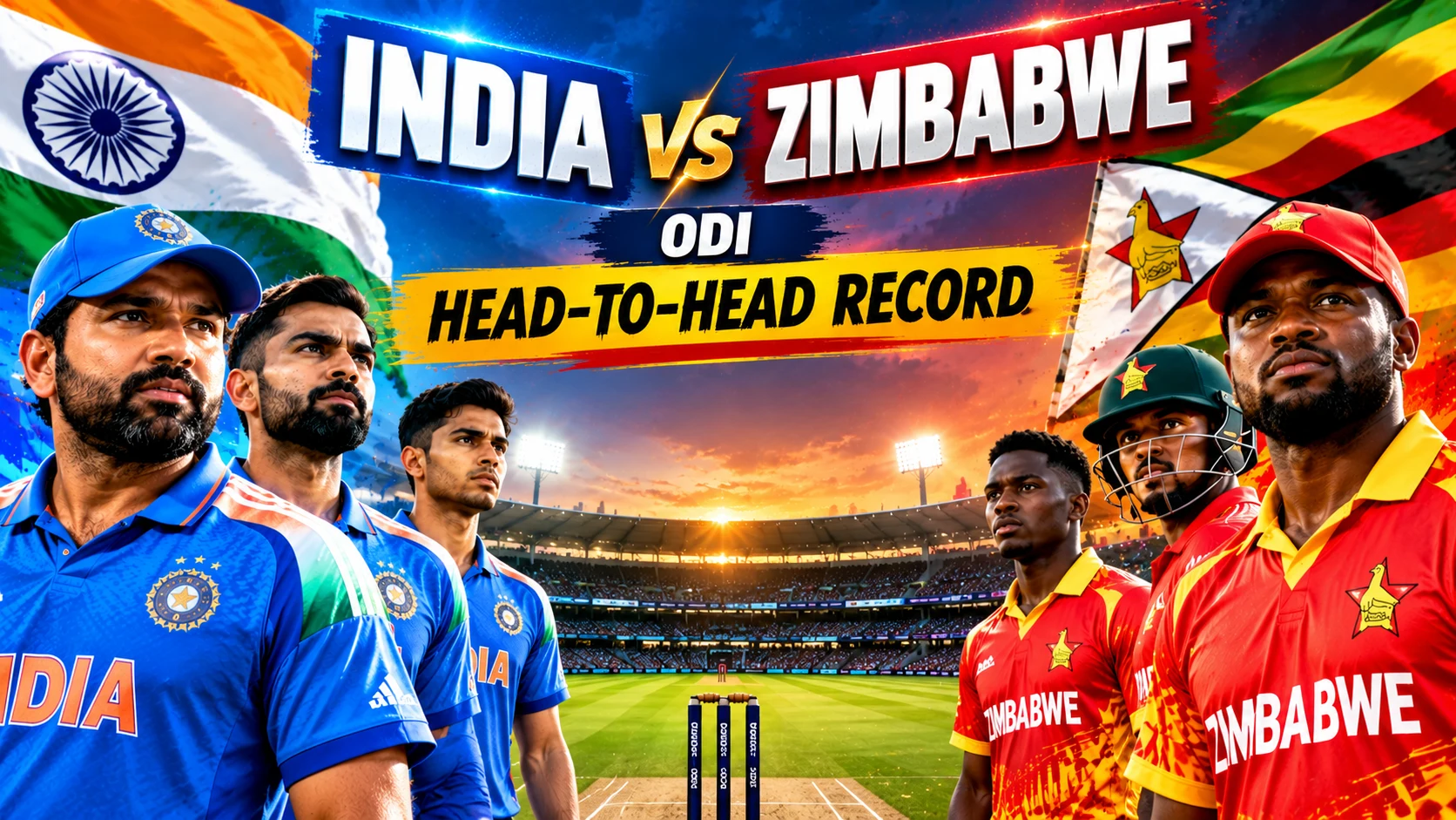 India vs Zimbabwe ODI Head-to-Head Record