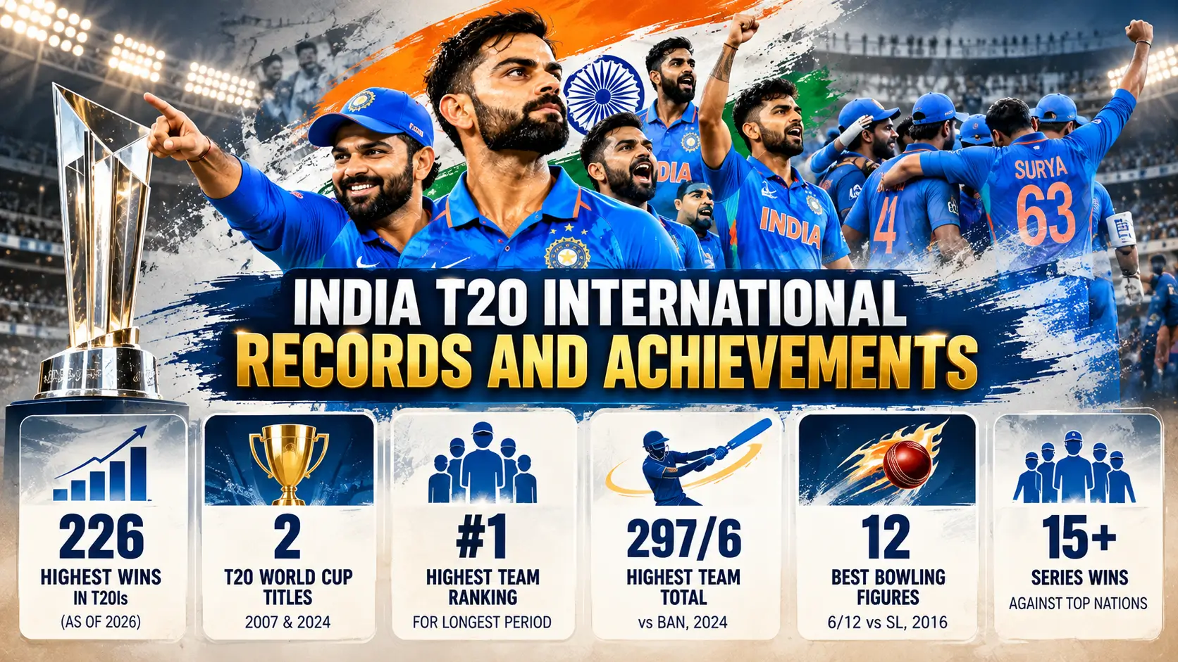 India T20 International Records and Achievements India T20 International Records and Achievements