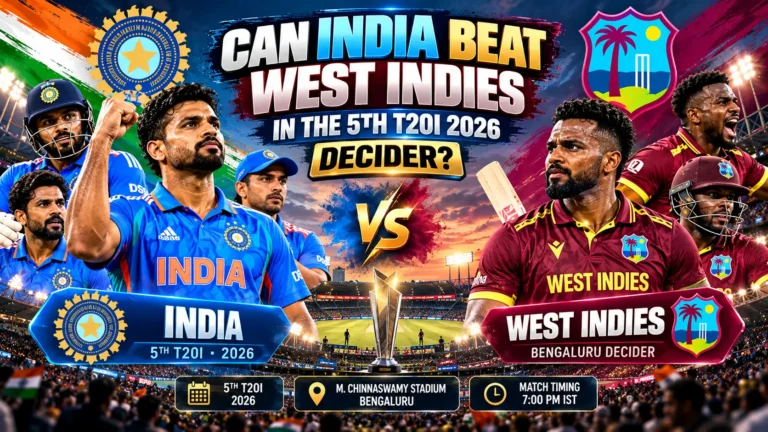 India vs West Indies 5th T20I 2026