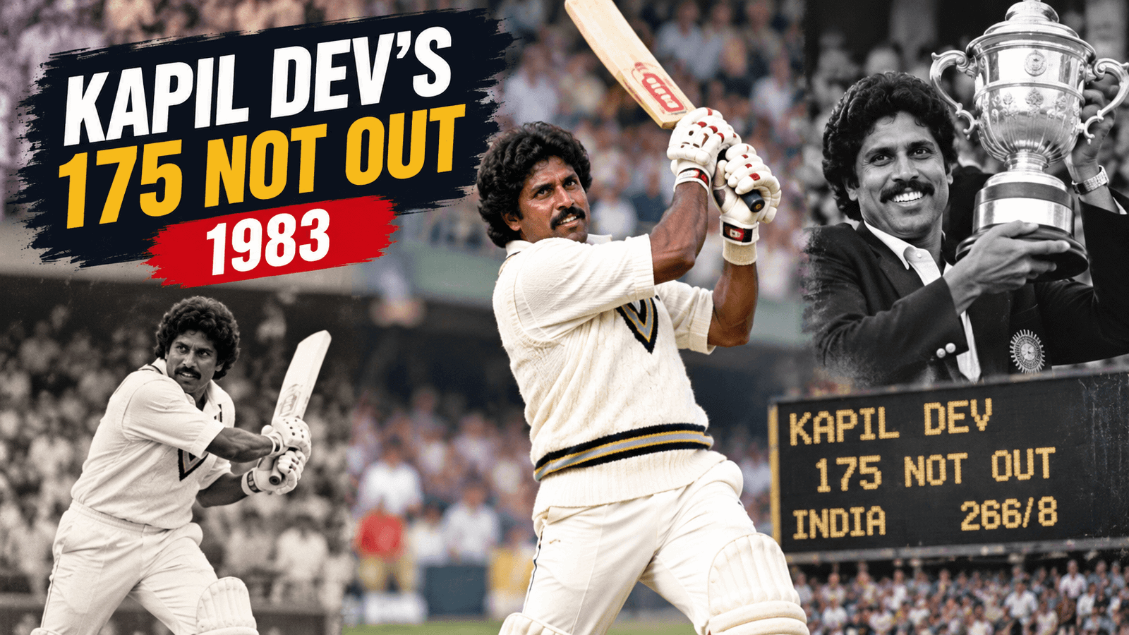 Kapil Dev in the 1983 Cricket World Cup