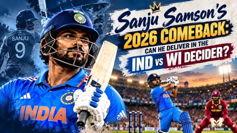 Sanju Samson comeback 2026