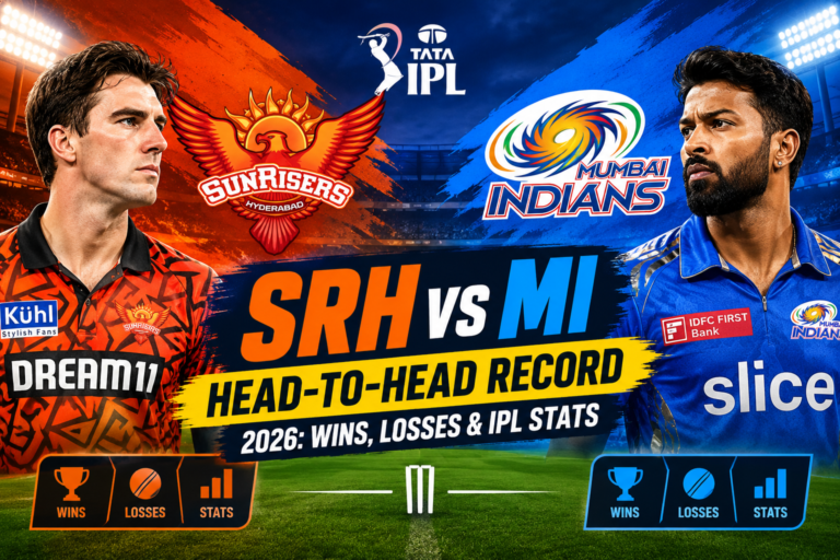 SRH vs MI Head-to-Head Record 2026 Wins, Losses & IPL Stats