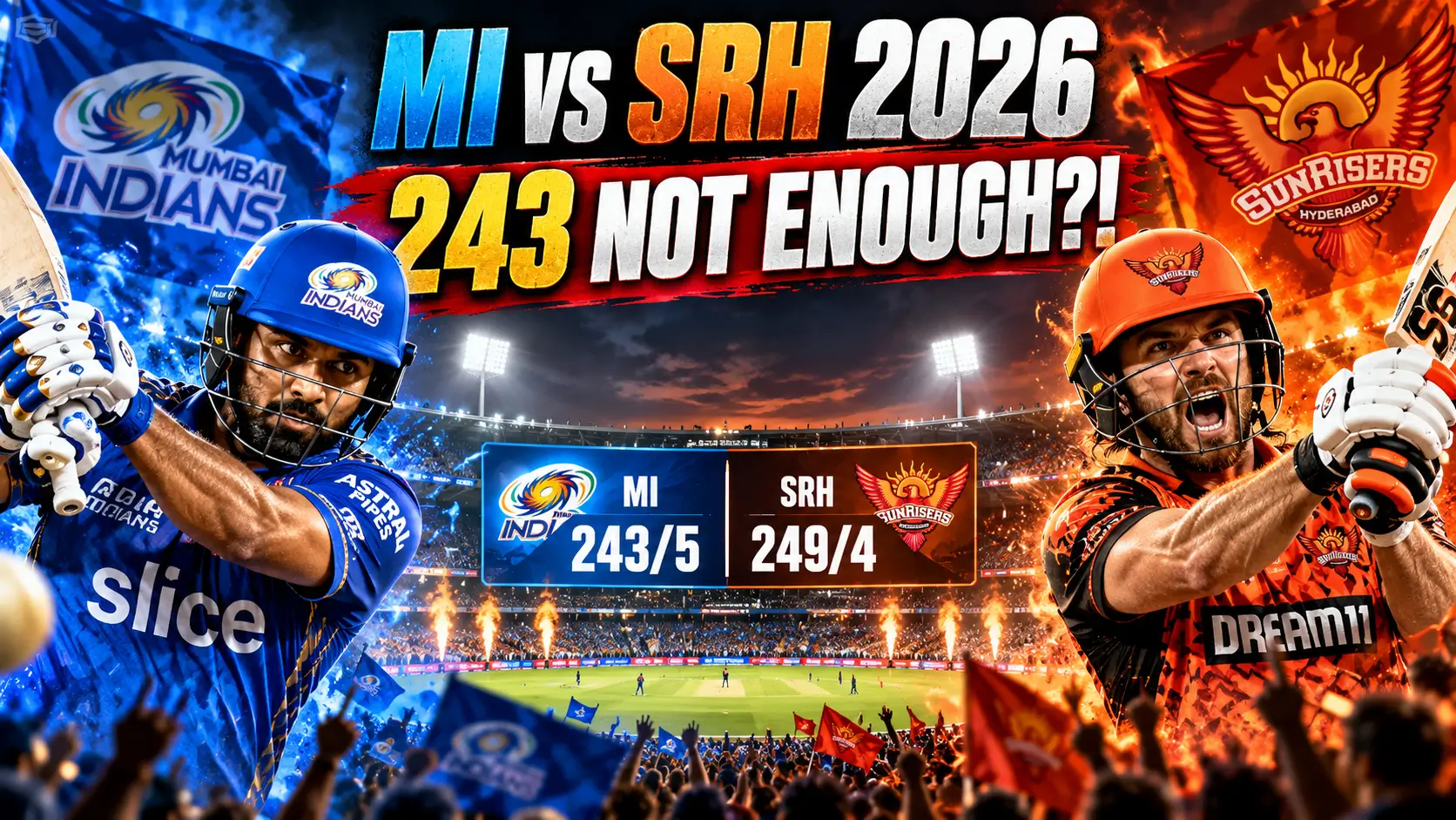 What Happened in the Latest MI vs SRH Match in 2026